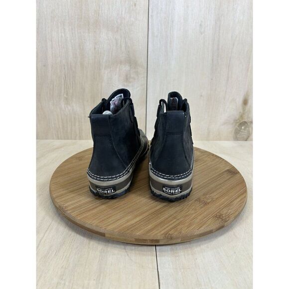Sorel Out N About Waterproof Black Leather Rain Duck Boots Womens Size 5.5 - Picture 4 of 8
